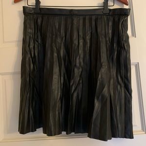 Faux leather skirt